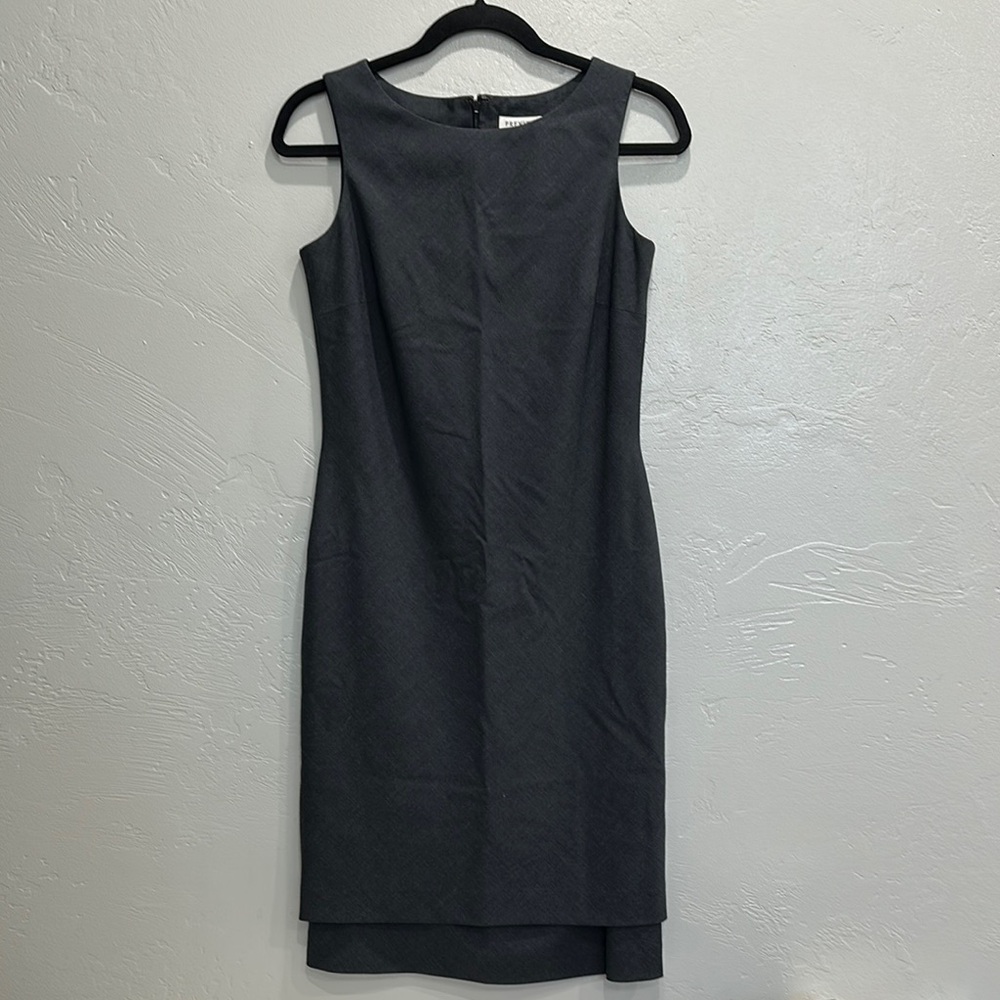 Preview Collection Gray Sleeveless Mini Sheath Dress